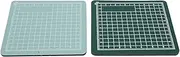 Respicefinem 2pcs 8x8cm Mini Cutting Mat Board Self Healing Anti Skid PVC Pad Ideal for Writing Painting Carving Stamp Handcraft Paper Cutting Craft Model DIY