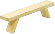 Dekohelden24 Wooden Candle Arch Bench, Approx. Width 40 x Depth 7 x Height 10 cm, Natural