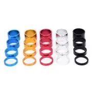 1 Set Aluminum Alloy Bicycle Headsets Spacer Front Fork Stem Washers Bike Parts