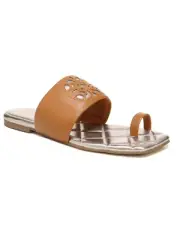 Circus by Sam Edelman Women's Astrid Toe-Loop Sandals Beige Size 8M