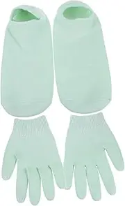 Moisturizing Gel Gloves Socks Pack 2 Pairs Dry Rough Skin Repair Reusable Gloves Random