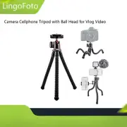Camera Tripod with Ball Head for Vlog Video Portable Cellphone Action DSLR Stand