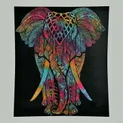 Tapestry/Bedspread/Wall hanging - Mandala Design Elephant