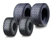 4PC WANDA 15x6-6 & 22x9.5-12 Lawn Mower Tractor Cart Turf Tires 4Ply