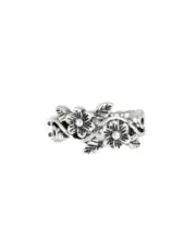 Paparazzi Stop and Smell the Flowers Silver Ring - New