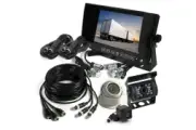 Elinz 7" Monitor HD 12V 24V CCD 4PIN CCD 3 AV Inputs 600TVL Eyeball Reversing Camera Mini CMOS Trailer Cable Truck Caravan