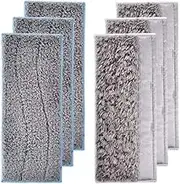 WuYan 8 Pack Washable Mopping Pads for IRobot Braava Jet M6, Include 4pcs Wet Mopping Pads and 4pcs Dry Mopping Pads