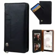Google Pixel 3A XL Luxury Leather Wallet Case with Credit Card Slot US SELLER