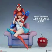 Mary Jane & Spidey Resin Sculpture Statue Model Kit Marvel Unpainted/Unassembled