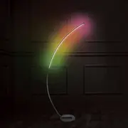 Mirabella Genio Wi-Fi Pixel LED Curved Ambient Floor Lamp