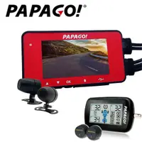 在飛比找PChome24h購物優惠-PAPAGO! GoSafe 486C機車紀錄器+M10E胎