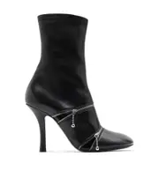 Burberry Peep Zip-Detailed Ankle Boots 37.5,36,37,38.5,38,39,40,36.5 Black