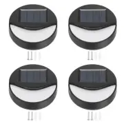 Solar Lights Outdoor Waterproof, 4Pack Wall LED Stair Light for Decor, Deck