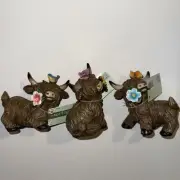 HOBBY LOBBY SPRING HIGHLAND COWS (FULL SET OF 3) BRAND NEW!!