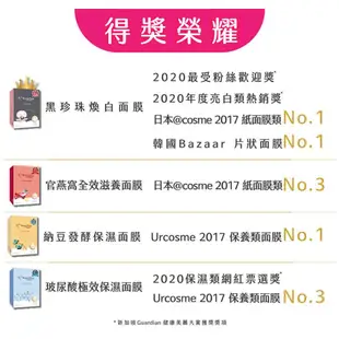 【我的美麗日記】超能補水保濕面膜20片組 (密若蘭x8+玻尿酸x12)