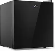 Advwin 32L Mini Upright Freezer Digital Display Freezer Compact Freezer Home Dorm Commercial Fridge Black