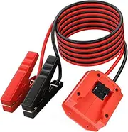 Adapter for Milwaukee 18V with 6FT Jumper Cable Car Battery Charger Jump Starter(Battery not Included)