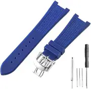 YCBFGAZATK Silicone Watchbands Fit For Patek Fit For Philippe Series 5711/5712/5980 Watch Accessories 25x13mm