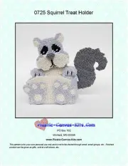 Squirrel Treat Holder- Plastic Canvas Pattern or Kit