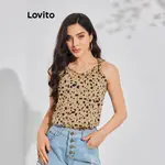 LOVITO 波西米亞點點結女背心 LBL08008