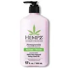 Hempz Pomegranate Skin Moisturizer with Hemp Seed Oil 17 Fl Oz Vegan Cruelty ...