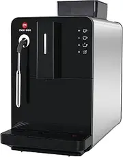Milpoog Fully Automatic Espresso Machine,Compact Automatic Espresso Machine with Grinder & Powerful Steamer, Touch Screen,4 Coffee Varieties for Home and Office,Silver metal body, Smart WiFi (Hi02)