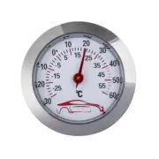 Dial- Type Analog Temp Monitor Mini Car Thermometer 43mm Round Temperature Gauge