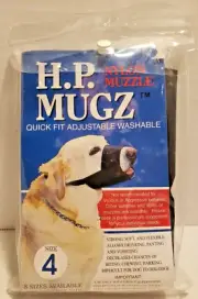 DOG MUZZLE for DANES, ST. BERNARDS, WOLFHOUNDS (SIZE 4) by H.P. MUGZ - NYLON