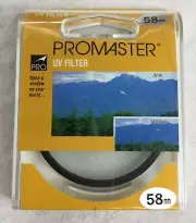 Promaster UV Filter 58mm Camera Lens Filter (NEW) c5