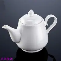 在飛比找Yahoo!奇摩拍賣優惠-開心居傢 港式茶壺 純白瓷茶壺 陶瓷飲茶壺 茶水壺 泡茶壺 