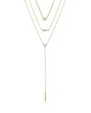 Ettika Opal Pendant Layer Necklaces, Set of 3