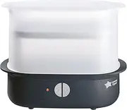 Tommee Tippee Supersteam Electric Steam Steriliser, Black, for Baby Bottles, Soothers and Feeding Accessories, Kills Viruses* and 99.9% of Harmful Bacteria, 5-Minute Sterilisation Cycle
