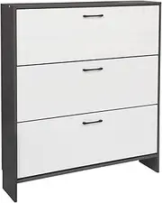 Foret 3 Tier Shoe Cabinet Rack Slim Storage Organiser Wooden Space-Saving Shelf