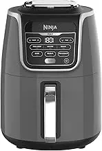 Ninja Air Fryer MAX, 5.2L, 6-in-1, Uses No Oil, Air Fry, Max Crisp, Roast, Bake, Reheat, Dehydrate, Family Size, Digital, Cook From Frozen, Non-Stick, Dishwasher Safe Basket, Grey & Black, AF160UK