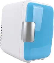 Ｂｅｓｇａ Car Mini Fridge Small Refrigerator for Car 12V Double Compartment Cosmetics Cooler 4 Liters for Cabin Car Water Dorm Divers, Blue