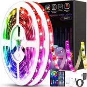 Led Lights for Bedroom, Led Strip Lights Music Sync Color Changing App Control Led Light Strips with Remote, for Room Bedroom Party Decoration 130FT