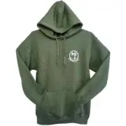 HM-12 SEA DRAGONS GILDAN OD GREEN SOFTSTYLE HOODED SWEATSHIRT- SIZE: LARGE