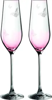 Royal Albert Miranda Kerr Flute Pair, 230 Ml Capacity, Pink