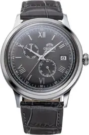 Men's Orient Bambino Version 8 Day-Date 24 Hour Automatic Watch RA-AK0704N10B