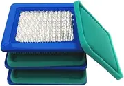 3 Pack 491588 Air Filter with Pre Filter Replace for BS 491588S 493537 491435,John Deere AM116236, Toro 119-1909, Craftsman 3364 Air Cleaner, Lawn Mower Air Filter