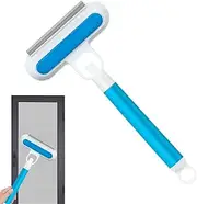 Pet Hair Brush Remover, Double Sided Dog Spray Brush, Portable Pet Hair Remover Tool with Ergonomic Handle for Door Couches Clothes Glass