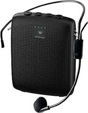 WinBridge WB003 Portable Voice Amplifier with Wired Headset Microphone,Support Bluetooth Play Music,Personal Speaker and Microphone for Teachers, Megaphone Microphone Headset with Belt Clip and Strap