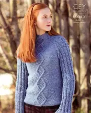 CEY Nobility Classic Elite Yarns 9248 Knitting Pattern Book -4 Designs Maj Tweed