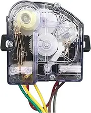 Washing Machine Parts 5 Wires Timer Switch, Mechanical Timer Replacement with Precision Dial for Top Load Washers, Anti-Rust Design DXT-15S