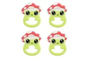 4PK Lamaze Finlee The Frog Silicone Teether Newborn/Baby Hand Teathing Toy 0m+