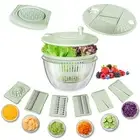 Large Pasta Salad Bowl Spinner Vegetables Fruits Wash Lettuce And Fries Dryer