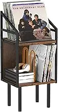 Marbyraz Vinyl Record Storage and Display Rack, Large Capacity Holds 150+ Records, Multi-Functional Organizer for Albums, Books, Magazines & Files, Easy to Assemble