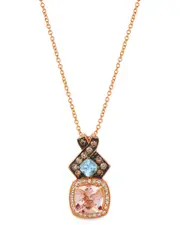 Le Vian Pastels 14K Rose Gold 1.53 ct. tw. Diamond & Morganite Pendant