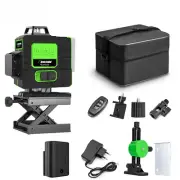 16/12 Lines 4D/3D Laser Level Green Line Self-Leveling 360 Horizontal Vertical