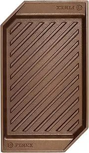 Lodge G15 10001 Finex 15 Inch Cast Iron Lean Grill Pan Black